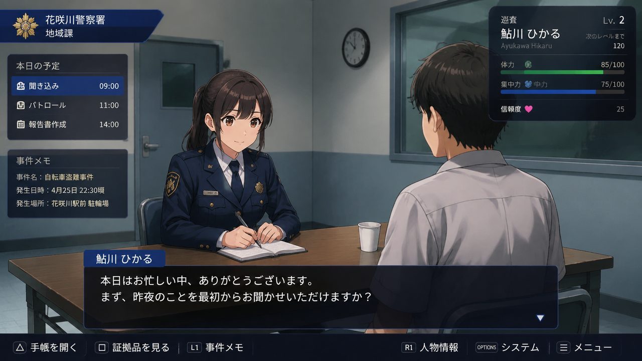 极道无赖EX 女警鮎川光 操作界面 画面 3
