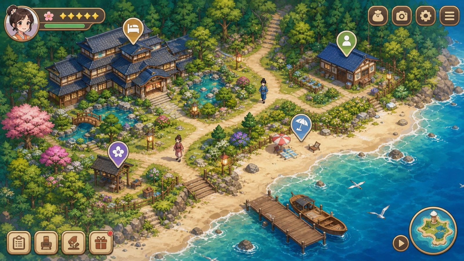 歌鸲旅馆KomadoriInn存档 探索场景 玩法截图 6